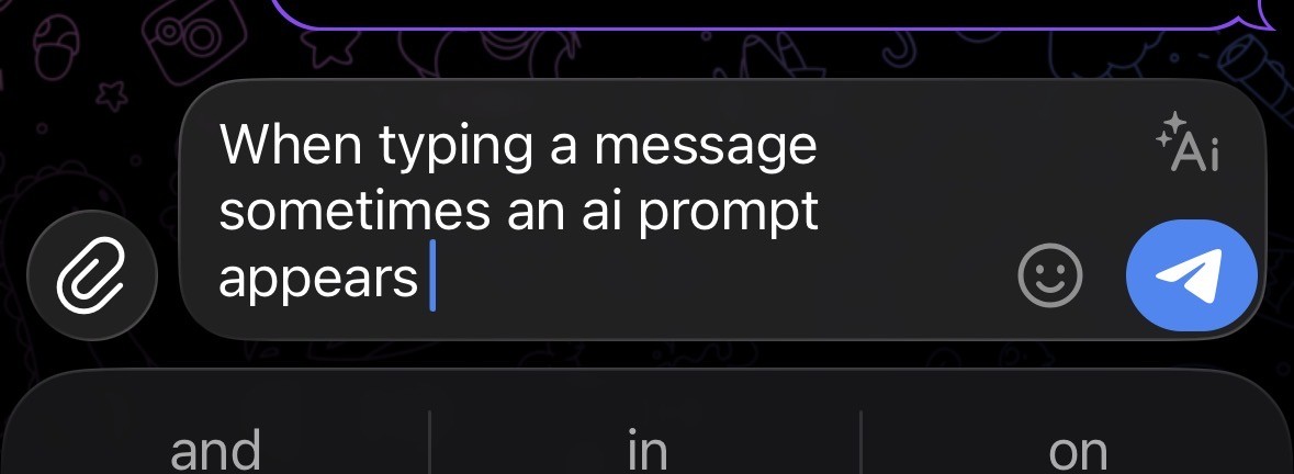 Is it possible to disable the ai assistant in telegram?